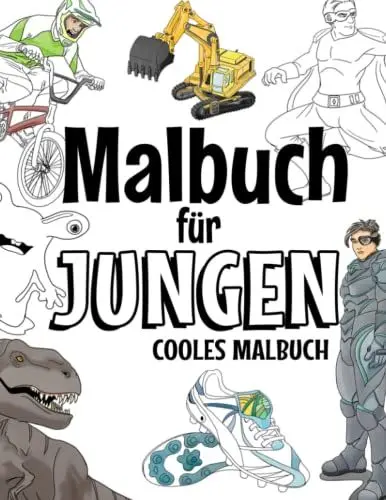 Produktbild: Malbuch fur Jungen: Cooles Malbuch fur Kinder ab 5 bis 12 Jahren