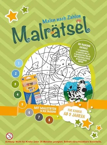 Produktbild: Malen nach Zahlen: Malrätsel