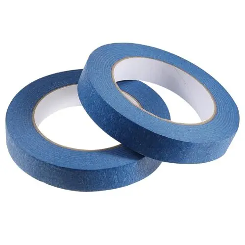 Produktbild: Malerkrepp Abklebeband Maler Kreppband 20 mm x 50 m Masking Tape Malerband Klebeband Malerarbeiten Painters Tape Malertape Abklebeband Lackieren Auto für Malerarbeiten und Renovierungen 2 Rollen