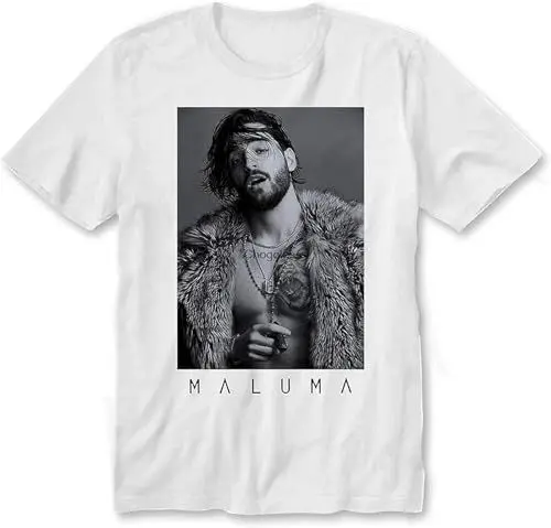 Produktbild: Maluma Fame Unisex T-Shirt Maluma Fame Tops and Tees-DMN-t-Shirt Whitetop Sweatshirt Short Sleeve White 3XL