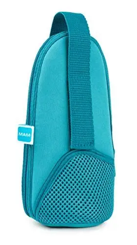 Produktbild: MAM Thermal Bag mit Isolierschicht, Thermotasche hält Flüssigkeiten warm und kalt, Isoliertasche für viele handelsübliche Babyflaschen, blau