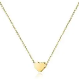 Produktbild: Mama Geschenk für Mama Herz Kette Damen, Halskette mit Herz Gold Halskette Für Frauen, Vintage Damen Halskette mit Herz Anhänger, Herzkette Verschenken, Schmuck-Geschenk für Freundin