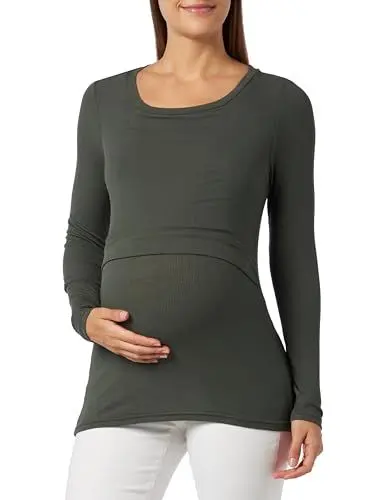 Produktbild: MAMALICIOUS Damen Mltrille June Ls Jrs Top 2f A., Grün, S