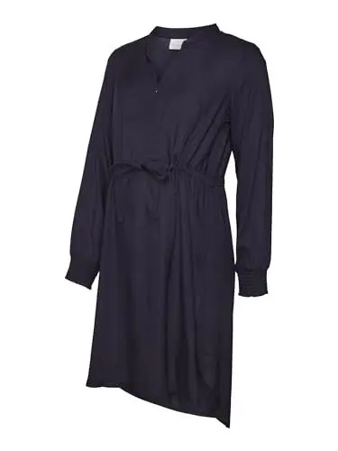 Produktbild: MAMALICIOUS Damen Mlzion Lia L/S Woven Abk Dress Nf A., Parisian Night, M