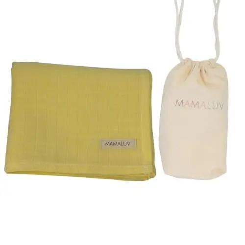 Produktbild: MAMALUV Muslin Swaddle, 100% Baumwolle Musselin Tuch Wickeltuch Baby, Weich und Atmungsaktiv Musselin Decke für Empfindliche Babyhaut, Waschbar bei 30°C, Unisex, Gelb, 80x90 cm