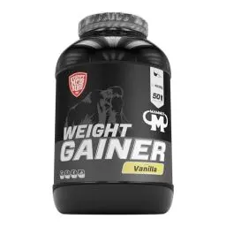 Produktbild: Mammut Nutrition Crash Weight Gainer Pulver Vanilla – 4,5 kg – 518 kcal/Shake für Gewichtszunahme – 80% Kohlenhydrate – 4-Komponenten Protein – Ideal für Ausdauer- und Leistungssportler