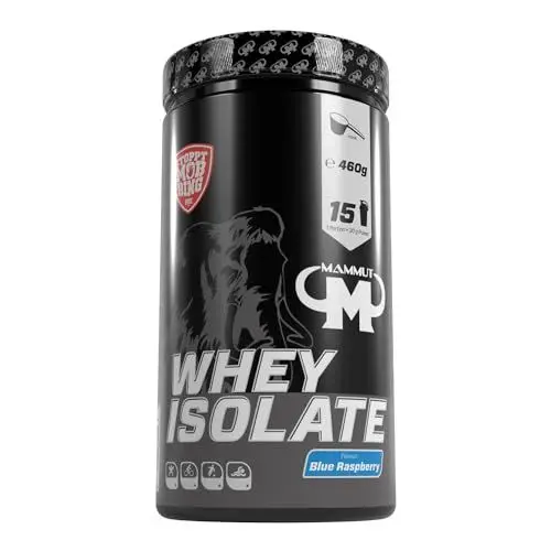 Produktbild: Mammut Nutrition Whey Isolate 460 g Pulver - Blue Raspberry - Molkenproteinisolat - Protein für Muskelaufbau