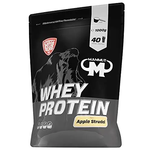 Produktbild: Mammut Nutrition Whey Protein, Apple Strudel, Molke, Eiweiß, Protein Shake, 1000 g
