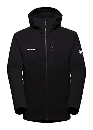 Produktbild: Mammut Ultimate Comfort SO Hooded Jacket Men | Softshelljacke für Herren, Outdoor Jacke, Wanderjacke, Funktionsjacke, Softshell, Allwetterjacke, Multifunktionsjacke mit Kapuze | Schwarz, M