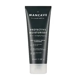 Produktbild: ManCave Gesichtscreme für Männer 100 ml, Sonnencreme Gesicht SPF 20, Feuchtigkeitscreme, LSF Tagescreme, Hautpflege, Feuchtigkeit, Schutz, Hautcreme, Männer, Vegan, Verpackung aus recyceltem Material