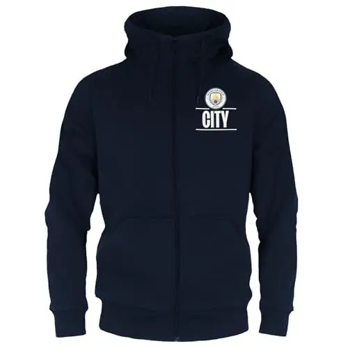 Produktbild: Manchester City FC - Herren Fleece-Sweatjacke - Offizielles Merchandise - Geschenk für Fußballfans - M