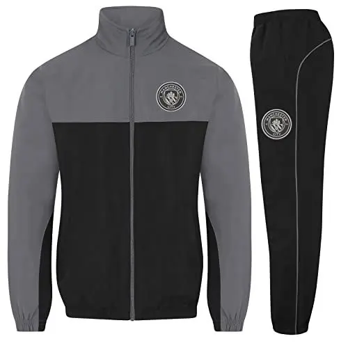 Produktbild: Manchester City FC - Herren Trainingsanzug - Jacke & Hose - Offizielles Merchandise - Geschenk für Fußballfans - Grau - L