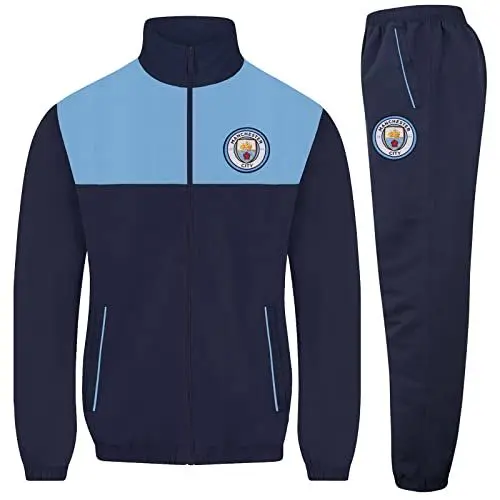 Produktbild: Manchester City FC - Herren Trainingsanzug - Jacke & Hose - Offizielles Merchandise - Geschenk für Fußballfans - Marineblau - L