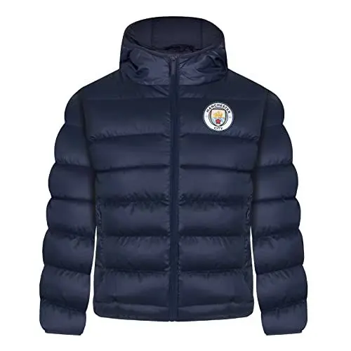 Produktbild: Manchester City FC - Jungen Winter-Steppjacke mit Kapuze - Offizielles Merchandise - Geschenk für Fußballfans - 10-11 Jahre
