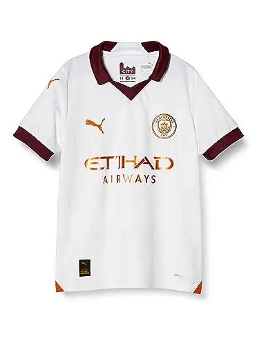 Produktbild: Manchester City Kinder Auswärtstrikot 2023/24 Saison - Weiß - Größe: 15/16 Jahre