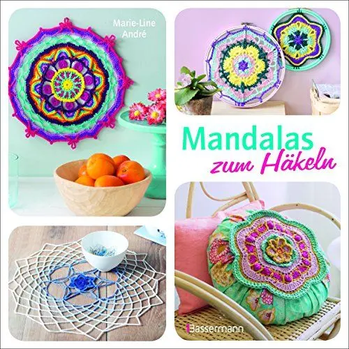 Produktbild: Mandalas zum Häkeln: Das Häkelbuch für Erwachsene mit Anleitungen, Muster und Designs zur Entspannung und für mehr Achtsamkeit