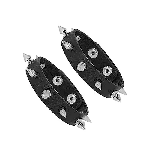 Produktbild: Manfnee PU Leder Armband für für Damen Herren Punk Manschetten armband Spike Nieten Nieten Armbänder Rock Biker Stil