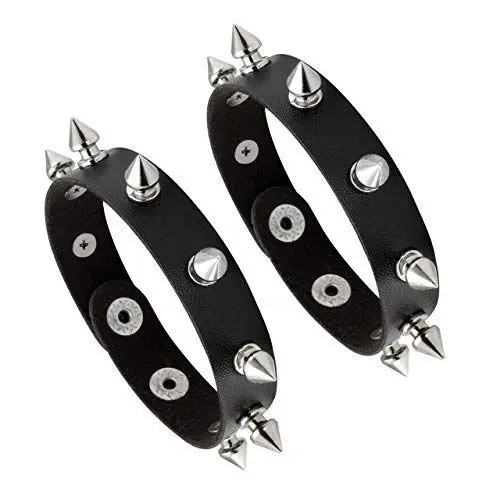 Produktbild: Manfnee Punk Gothic Armband Spike Niet Manschette Armreif Metall besetzt Armband Männer Frauen