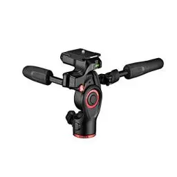 Produktbild: Manfrotto Befree 3-Way Live Stativkopf, Aluminium Fluid-Kopf für Foto- und Video-Kameras bis zu 6 kg, ultra kompakt, Fotozubehör für Content Creation, Foto und Video