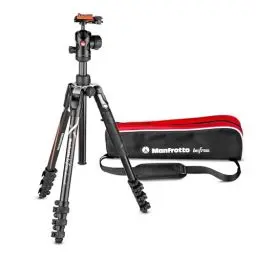 Produktbild: Manfrotto Befree Advanced Kamerstativ-Kit, Kompatibel mit Sony Alpha7, Alpha9 Kameras, Reisestativ-Set mit Kugelkopf und Schnellverschluss, Aluminium-Stativ für Kamerazubehör