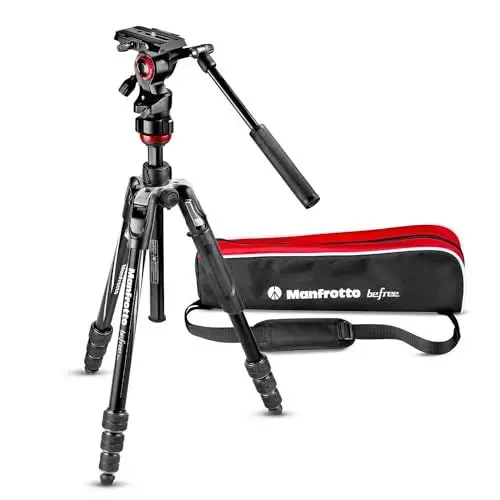 Produktbild: Manfrotto Befree Live Twist, Reisestativ aus Aluminium mit Twist-Verschluss, Kamerastativ für DSLR, spiegellose Kameras, Spiegelreflexkameras und Videokameras, Kamera- und Videozubehör