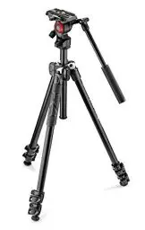 Produktbild: Manfrotto mk290lta3-v Kit 290 Leichtes Stativ mit Video-Fluidkopf, schwarz
