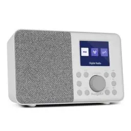 Produktbild: MangoKit MD3 DAB/DAB+ und UKW Tragbares Digitalradio, Bluetooth-Lautsprecher, Kopfhörer, 40 voreingestellte Sender, Wecker und Uhr, Snooze-Timer, Farbdisplay, Batterien und Netzbetrieb (Steingrau)