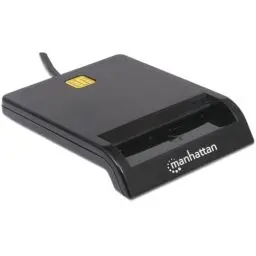 Produktbild: Manhattan 102049 Smartcard-Lesegerät Chipkartenleser USB extern schwarz