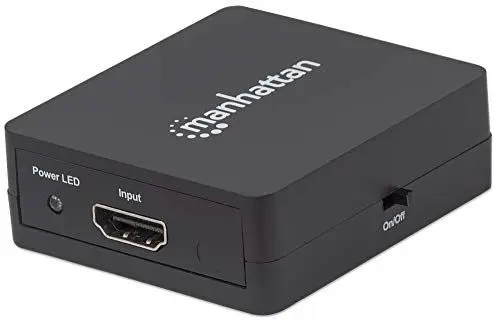 Produktbild: Manhattan 1080p 2-Port HDMI-Splitter Strom über USB schwarz