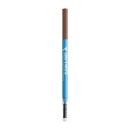 Produktbild: Manhattan Clean & FreeTM Brow Definer, cleaner und veganer Augenbrauenstift mit zwei Seiten, Fb. 002 Taupe