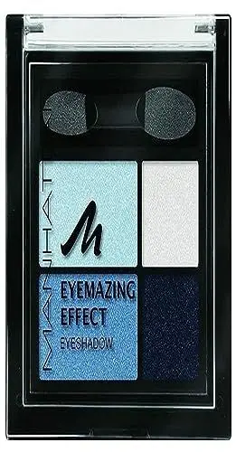 Produktbild: Manhattan Eyemazing Effect Eyeshadow – Schmink-Palette aus vier schimmernden Lidschatten-Farben für Smokey Eyes – Farbe Got The Blues 71W – 1 x 5g
