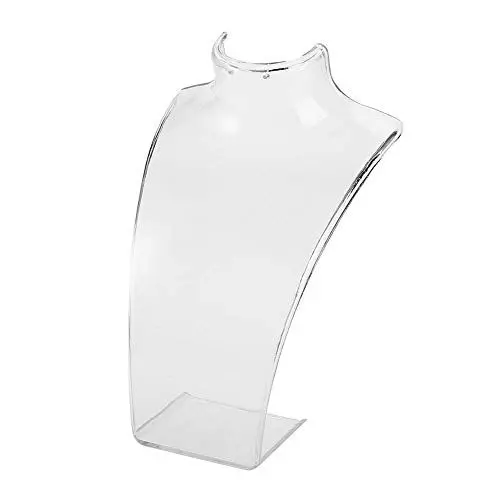 Produktbild: Salmue Schmuckständer Schmuckhalter Transparent für Anhänger, Halskette, Schaufensterpuppe, Colliers Kettenständer Schmuckbüste, Schmuckzubehör Schmuckdisplay