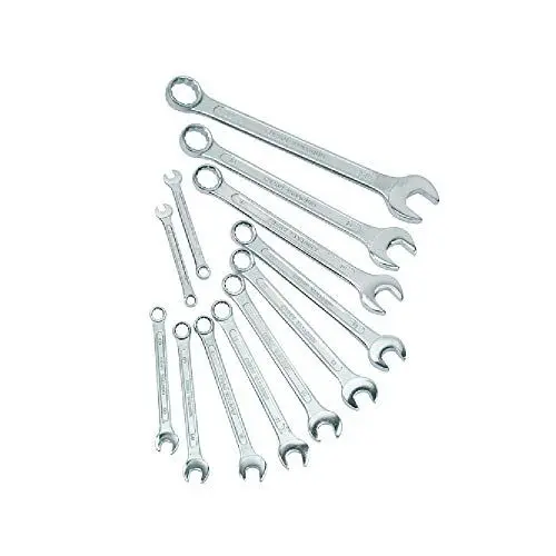 Produktbild: Brüder Mannesmann Gabel-Ringschlüsselsatz, 6-22 mm, Chrom-Vanadium, 12-teilig | M 130-12DIN