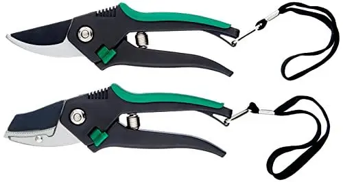 Produktbild: Brüder Mannesmann Leichtmetall-Gartenscheren-Set | M63202, Grün, Schwarz
