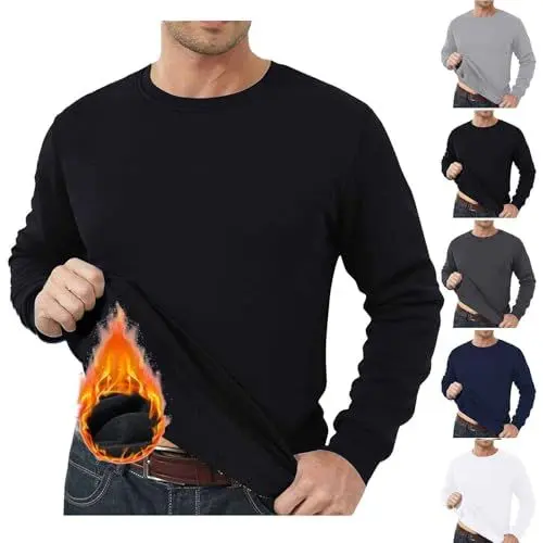 Produktbild: 1 Euro Artikel Thermounterwäsche Herren Oberteil Thermo Longsleeve Langarm Thermoshirt Skiunterwäsche Warm Unterwäsche Thermo Unterhemd Herren Meine Bestellungen Anzeigen Thermo Unterwäsche