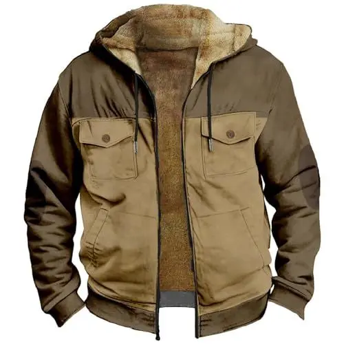 Produktbild: black+friday+sale arbeitsjacke herren regenjacke fahrrad herren grüne steppjacke herren warmer winter mantel herren winter stehkragenjacke jacke baumwolle herbst jacke herren black friday sale