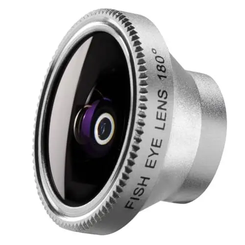 Produktbild: Mantona 18662 Fish-Eye Objektiv (geeignet für Apple iPhone/Samsung Smartphone/Notebook)