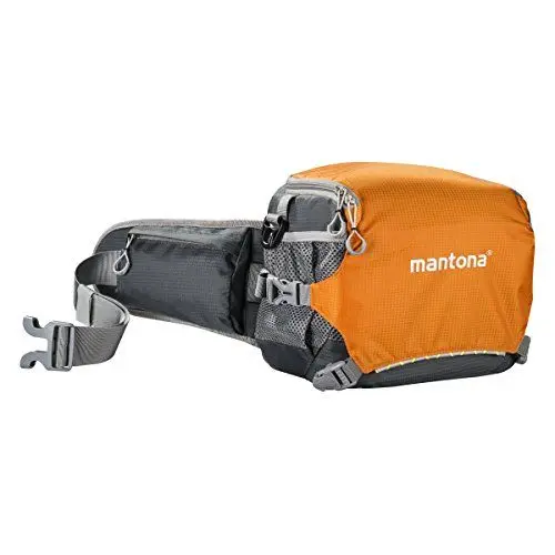 Produktbild: Mantona Kameratasche elementsPro 20 - Outdoor Fototasche für DSLR & Systemkameras, Bauchtasche mit Airmesh-Polsterung, flexibel einteilbar, ideal für Canon, Sony, Nikon, inkl. Regenschutzhülle