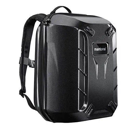 Produktbild: Mantona 21352 Drohnenrucksack P4 mit Hartschale silber/schwarz ,
