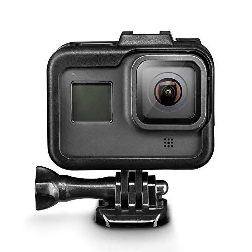 Produktbild: Mantona Comfort Frame für GoPro Hero 8 – Kunststoff Schutzgehäuse für GoPro Hero 8 Black, Schutzhülle Cage Frame aus stoßfestem ABS Kunststoff, stabil und leicht, mit GoPro kompatiblem Adapter