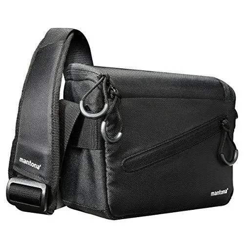 Produktbild: Mantona Irit Kameratasche für kompakte Systemkamera inkl. Objektiv und Zubehör für Nikon 1, Sony NEX, Olympus PEN OM-D