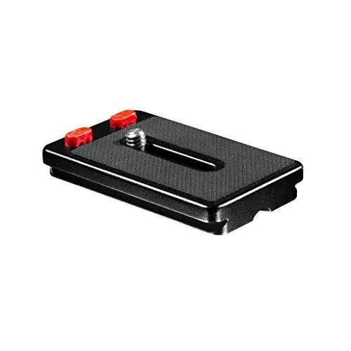 Produktbild: Mantona Schnellwechselplatte (Aluminium mit Gummierung, Abmessungen 70 x 44 x 11 mm, inkl. Befestigungsschraube (1/4 Zoll), geeignet für SG-350) schwarz