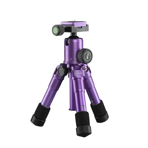 Produktbild: Mantona kaleido mini Foto-/Tisch- und Travelstativ (inkl. Kugelkopf mit Schnellwechselplatte und Transporttasche) light purple metallic