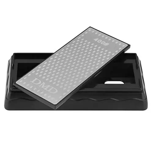 Produktbild: Manuelle Messerschärfer, Abziehstein Wetzstein für Messer, Körnung 400/1000, Diamant Schleifstein mit Abtropfbasis für Küche Messer