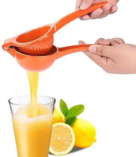 Produktbild: Manuelle Zitronenpresse, Aluminiumlegierung Zitruspresse, Limettenpresse, Strapazierfähige Saftpresse für Eine Vielzahl von Beerenobst, Orange, Zitrone, Wassermelone