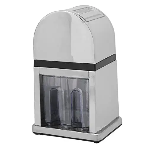 Produktbild: Manueller Eisbrecher, Handkurbel, Rasierte Eismaschine, Cocktails, Slush-Maschine, Tragbare Manuelle Rotations-Schneekegelmaschine mit Transparentem Deckellöffel, für Home Bar Cafe