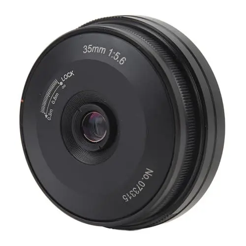 Produktbild: Manuelles Fokus-Prime-Objektiv, 35 Mm F5,6 Weitwinkel, Manuelles Festobjektiv, Ultradünnes Spiegelloses Vollformat-Kameraobjektiv für Z Mount Z6 Z7 Z50, Schwarz