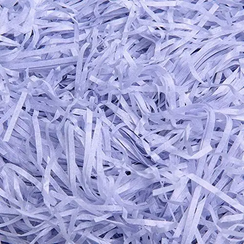 Produktbild: ManYing 200 Gramm Raffia Geschreddertes Papier Shred Papier für Präsentkörbe Geschenk Füllung Geschenk Hamper Ostergras Deko,Schwarz NC001 (lila)