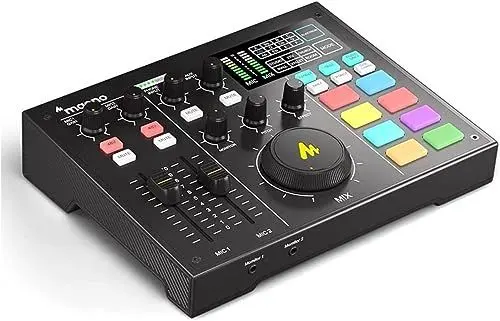 Produktbild: Maono Maonocaster AU-AM100 - Podcast-Mixer mit vier Kanälen und Phantom-power