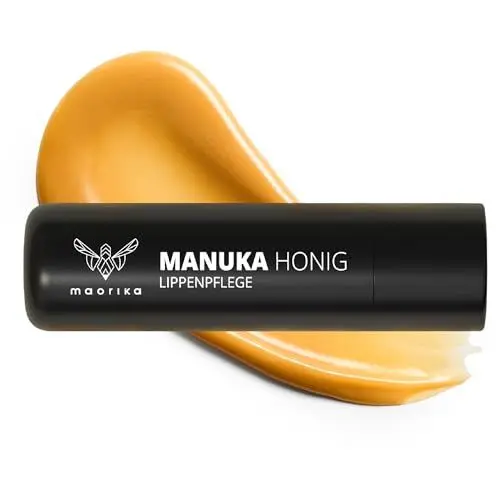 Produktbild: maorika Manuka Lippenpflege - Natürliche Pflege mit hochwertigem Manuka Honig MGO 400+ Lippenbalsam für geschmeidige Lippen und bei Herpes